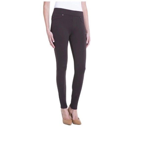 Liverpool Los Angeles Womens Dark Roast Pull On Piper Legging Pants Size 6/28 - Picture 1 of 12